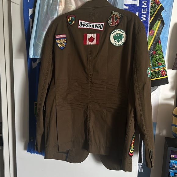 Brand New authentic Dsquared2 military patched Bob Marley jacket - Picture 11 of 17